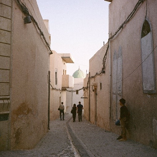 Ali al-Baroodi, Dr Inna Rudolf, and Dr Craig Larkin in Mosul.