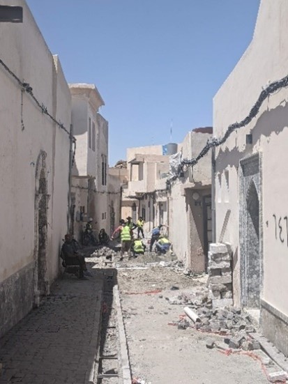 Reconstruction in the Old City of Mosul.